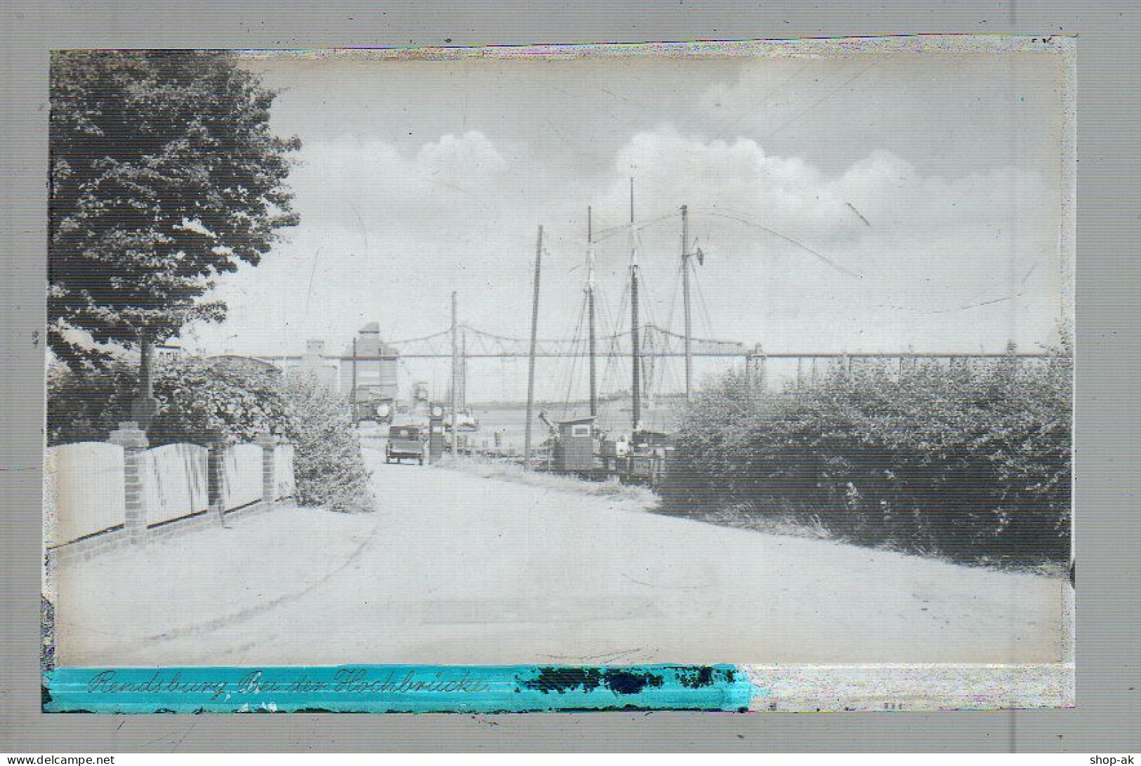 Neg4990/ Rendsburg Bei Der Hochbrücke  Altes  Negativ 40er Jahre - Rendsburg