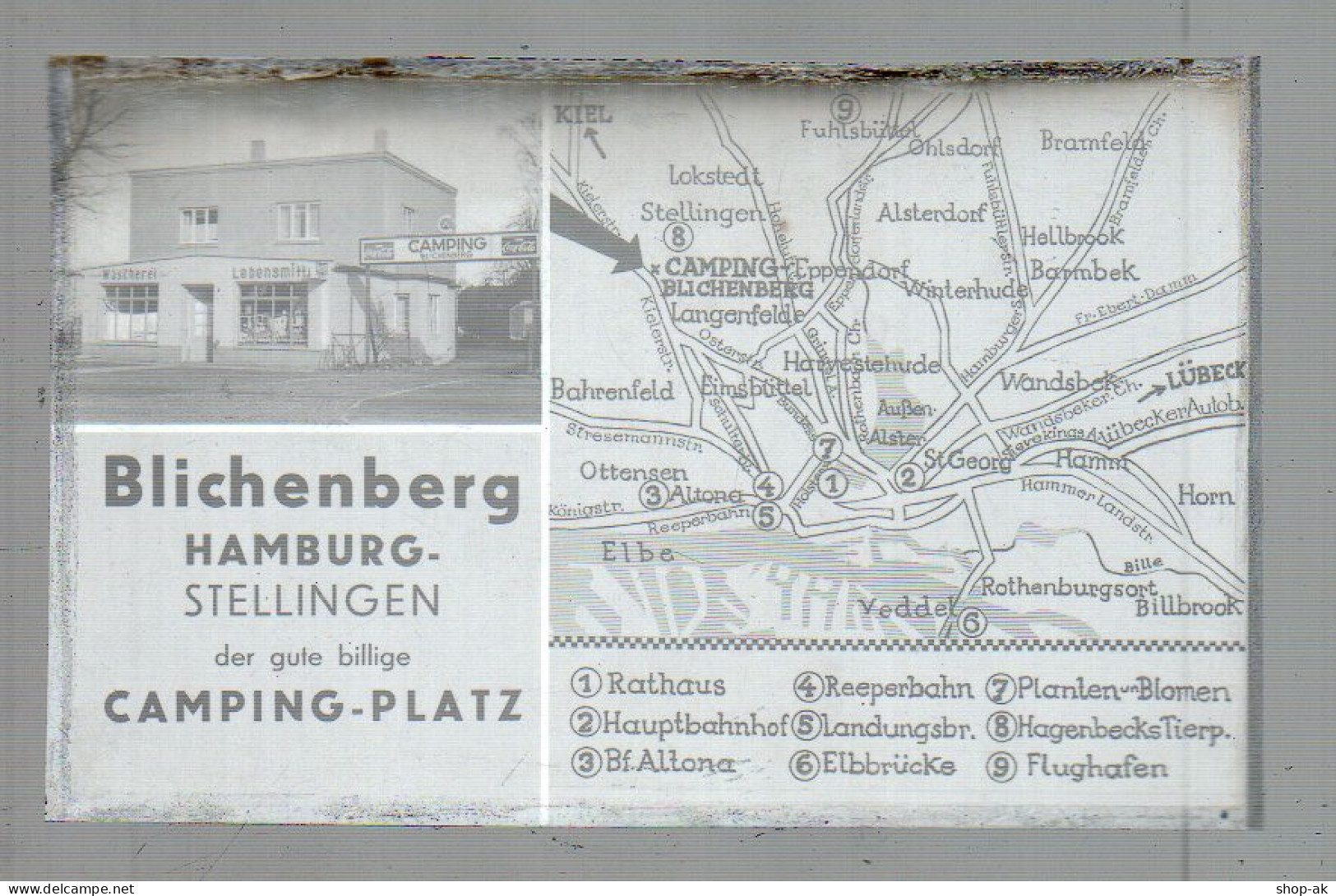 Neg4981/ Hamburg Stellingen Campinplatz Blichenberg  Altes  Negativ 40er Jahre - Stellingen