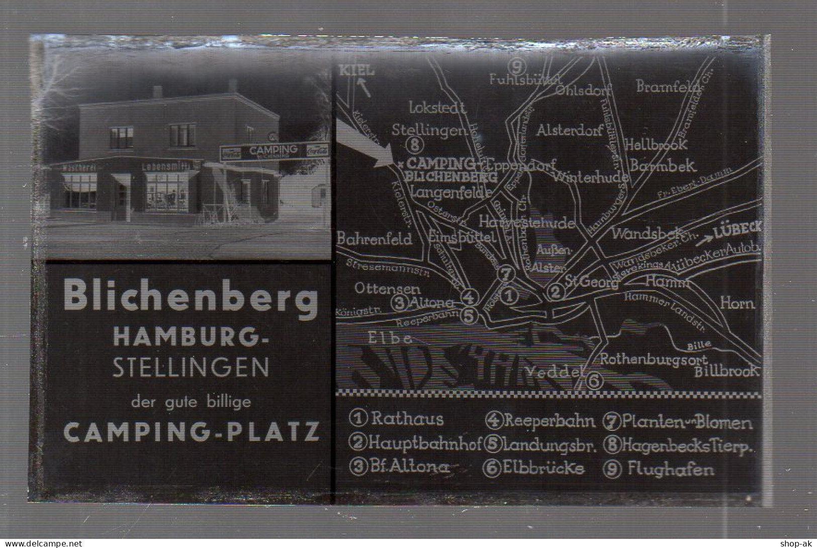 Neg4981/ Hamburg Stellingen Campinplatz Blichenberg  Altes  Negativ 40er Jahre - Stellingen