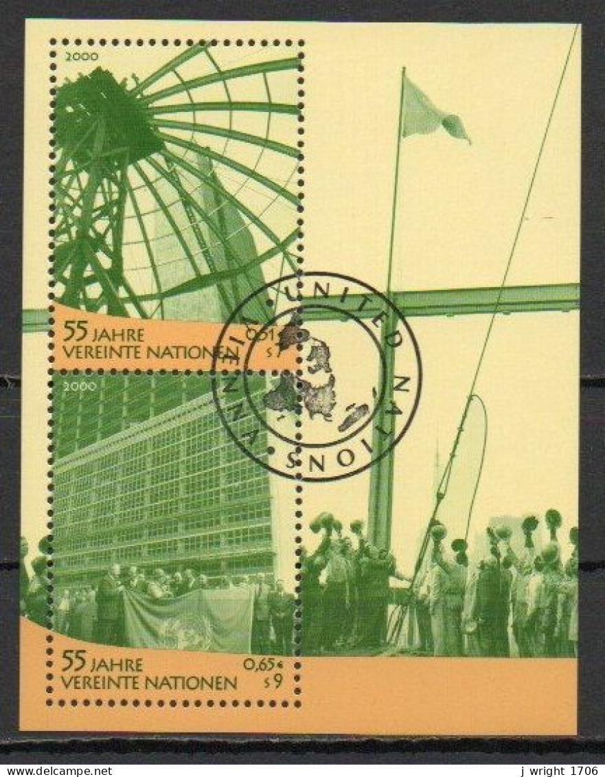 UN/Vienna, 2000, UN 55th Anniv, Block, CTO - Hojas Y Bloques