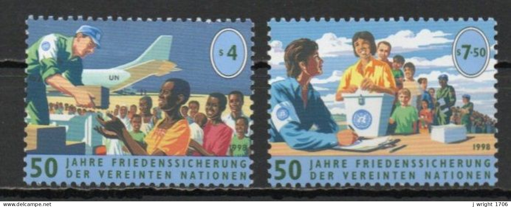 UN/Vienna, 1998, UN Peacekeeping 50th Anniv, Set. MNH - Ungebraucht