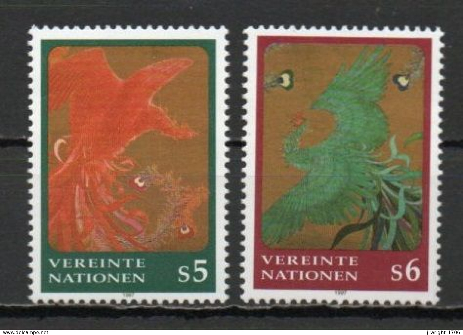 UN/Vienna, 1997, Phoenixes Flying, Set, MNH - Ungebraucht