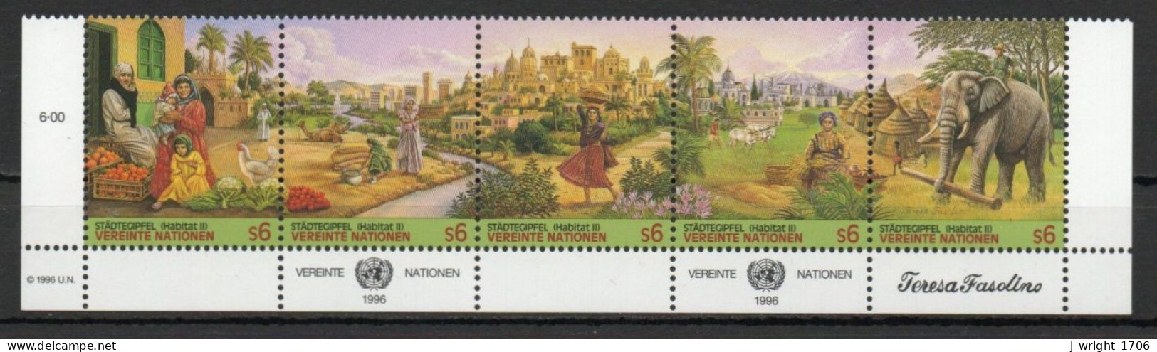 UN/Vienna, 1996, 'Habitat II' Conf, Se-tenant Set, MNH - Nuevos