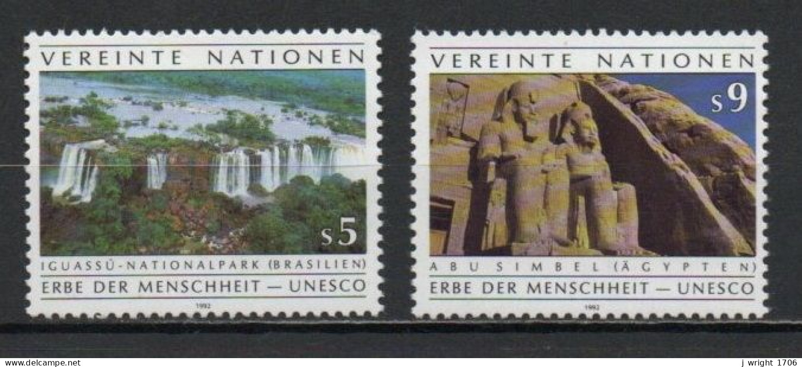 UN/Vienna, 1992, UNESCO Heritage Sites, Set, MNH - Neufs