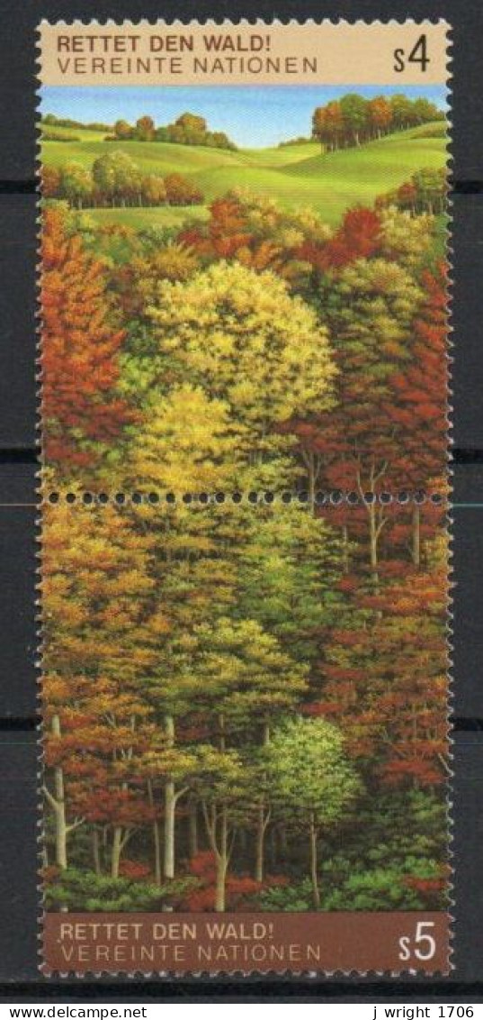 UN/Vienna, 1988, Save The Forest, Se-tenant Set, MNH - Unused Stamps