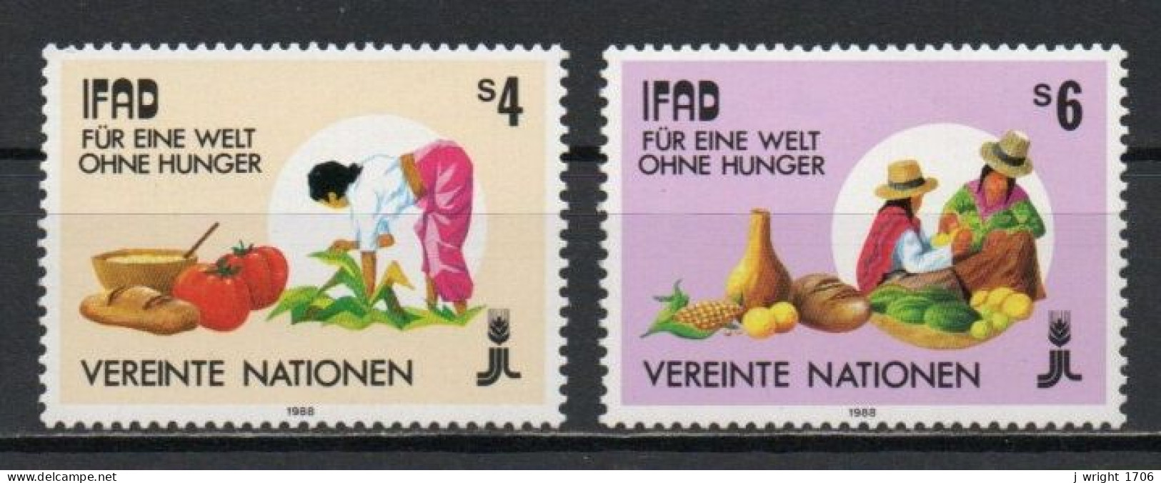 UN/Vienna, 1988, IFAD, Set, MNH - Unused Stamps