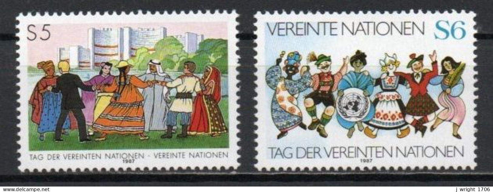 UN/Vienna, 1987, UN Day, Set, MNH - Nuovi