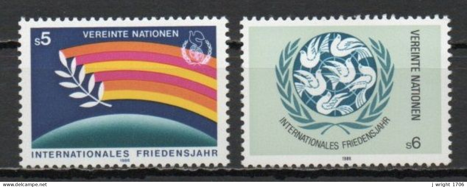 UN/Vienna, 1986, International Peace Year, Set, MNH - Ongebruikt