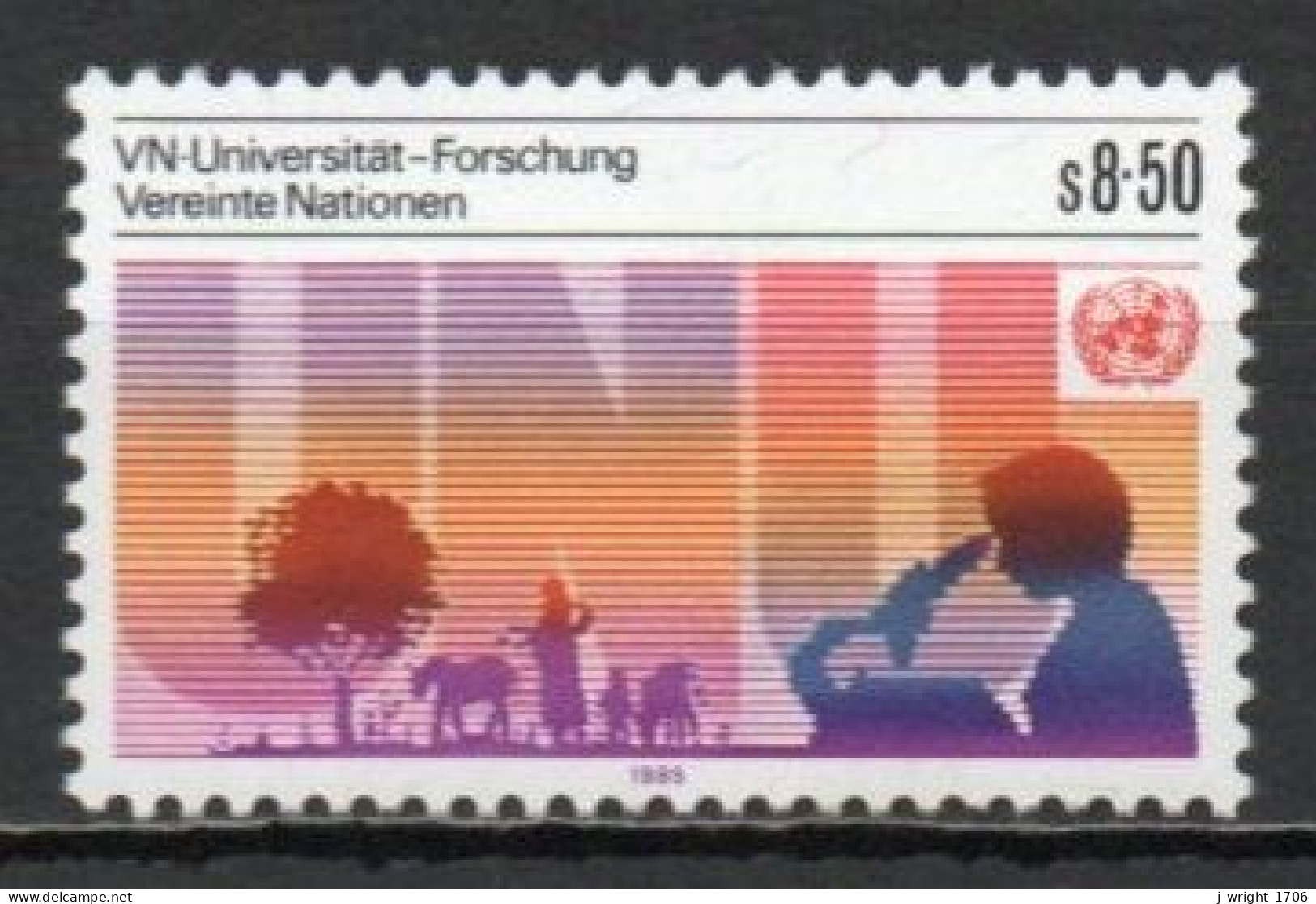 UN/Vienna, 1985, UN University, 8.50S, MNH - Unused Stamps