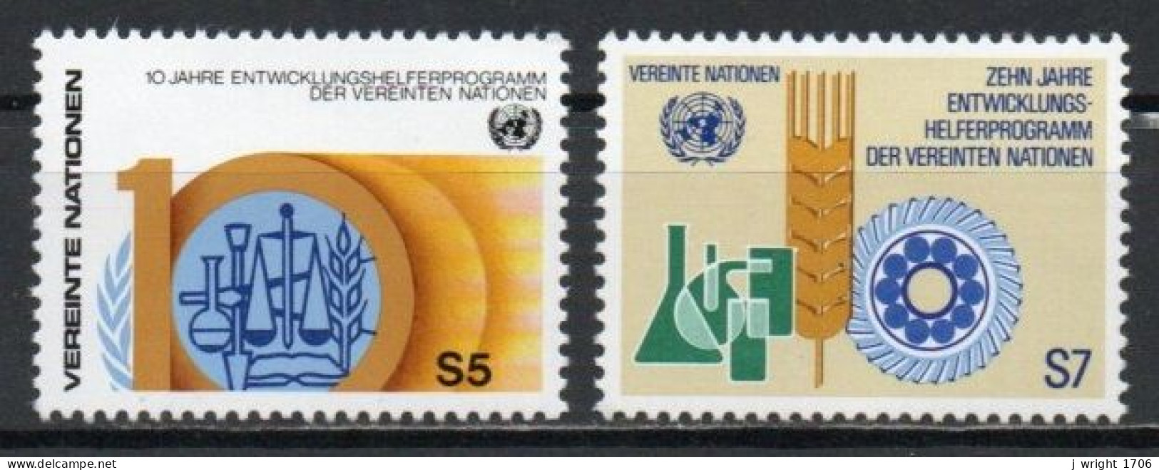 UN/Vienna, 1981, Volunteers Programme 10th Anniv, Set, MNH - Ungebraucht