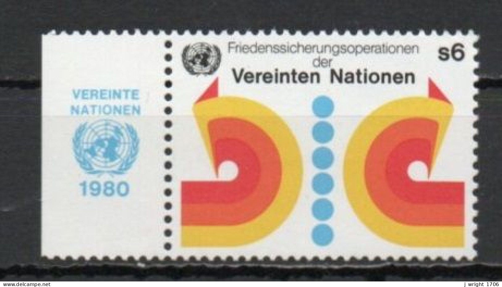 UN/Vienna, 1980, Maintenance Of Peace, 6S, MNH - Neufs