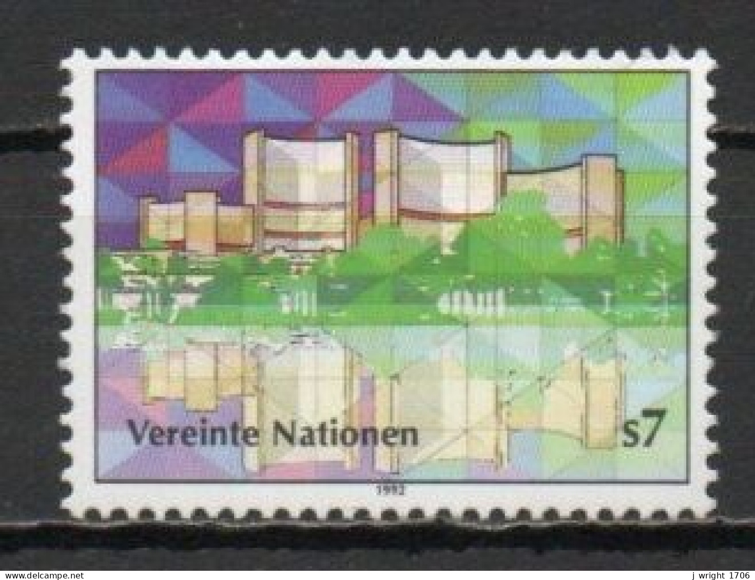 UN/Vienna, 1992, UN Vienna Headquarters, 7S, MNH - Unused Stamps