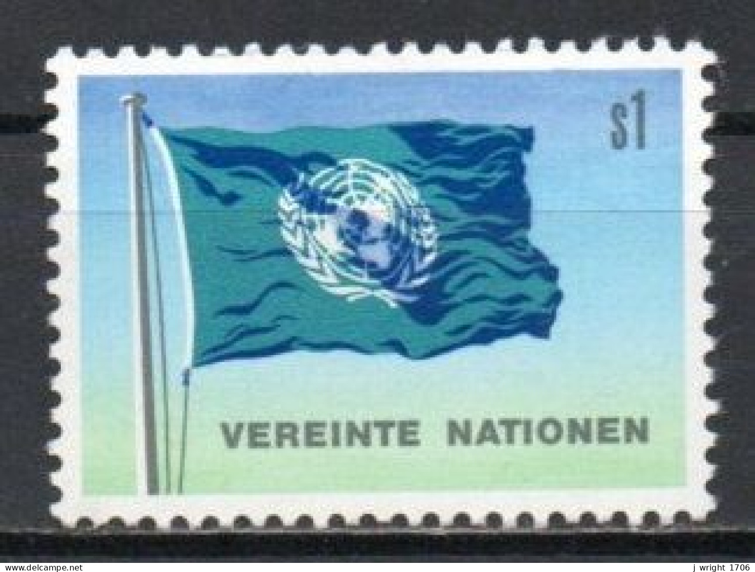 UN/Vienna, 1979, UN Flag, 1S, MNH - Ongebruikt