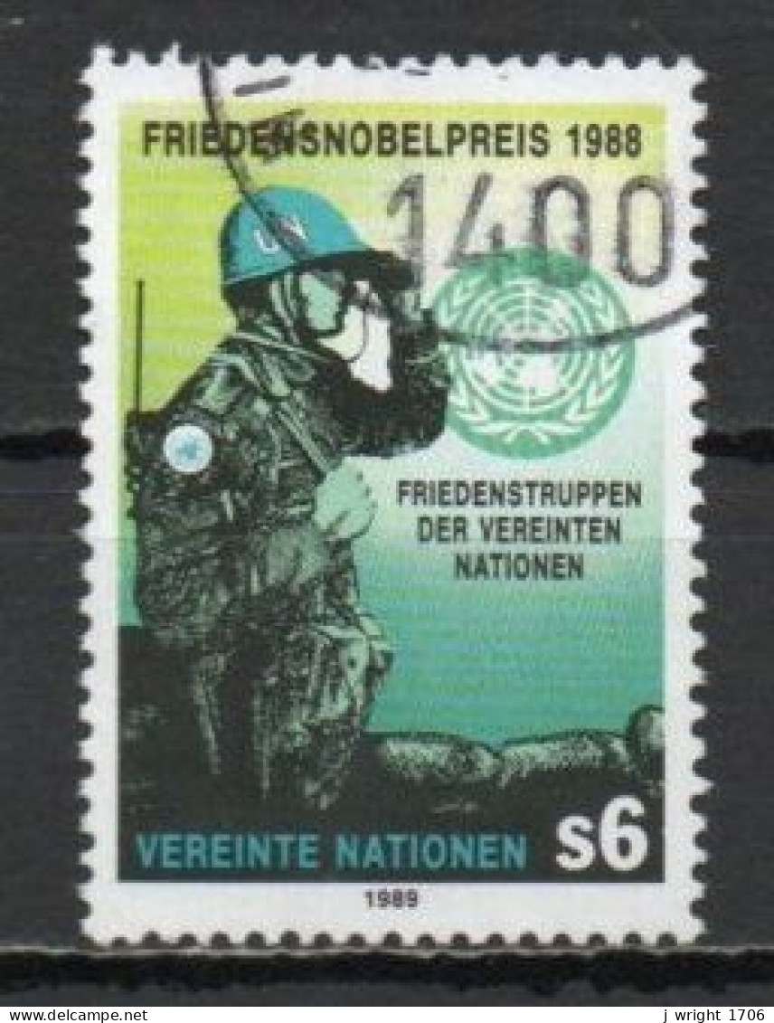 UN/Vienna, 1989, UN Peace Keeping Forces Nobel Peace Prize, 6S, USED - Gebruikt