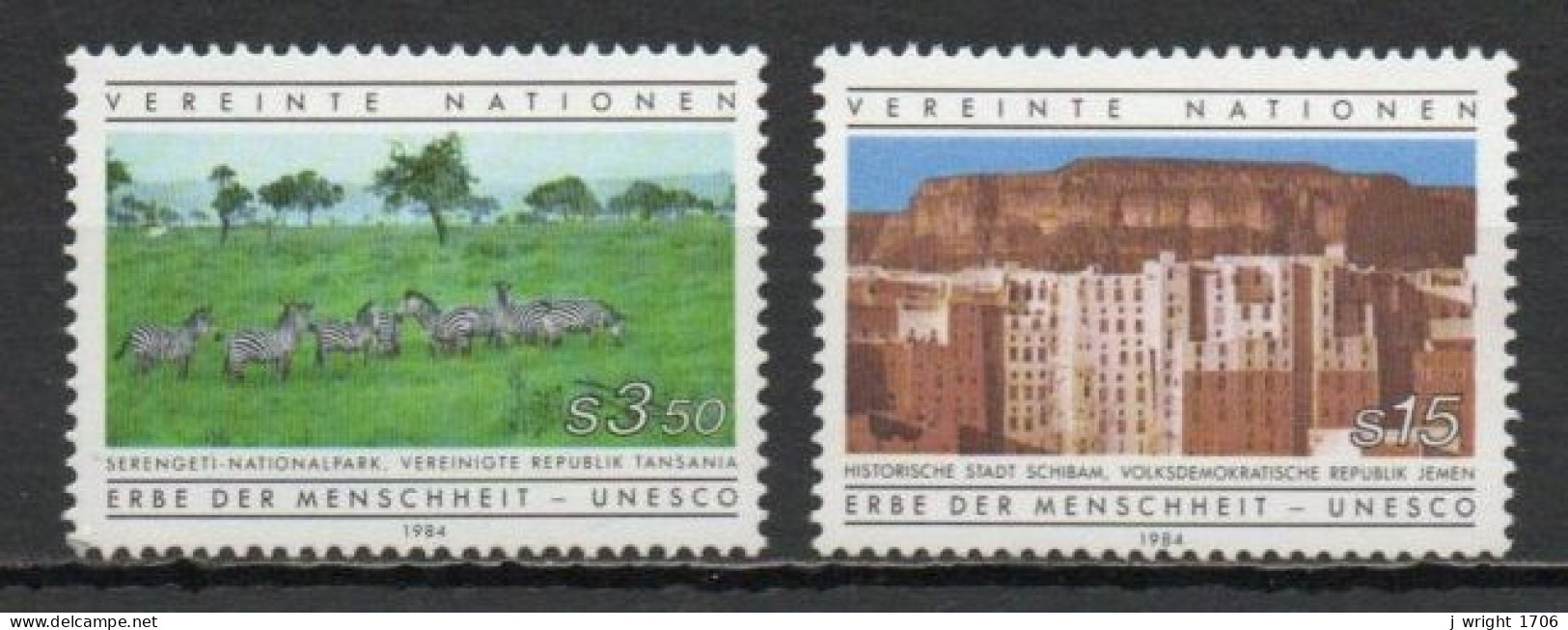 UN/Vienna, 1984, UNESCO Heritage Sites, Set, MNH - Ungebraucht