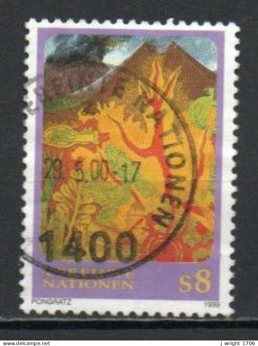 UN/Vienna, 1999, Vocanic Landscape, 8S, USED - Oblitérés