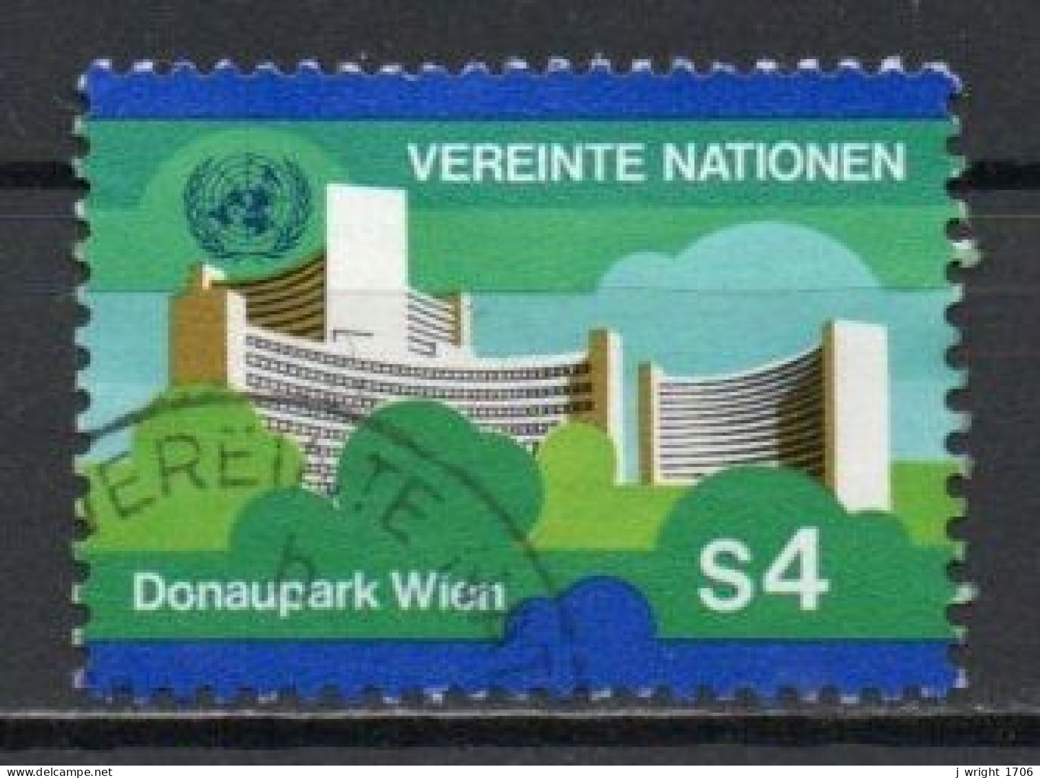 UN/Vienna, 1979, UN Vienna Headquarters, 4S, USED - Usados