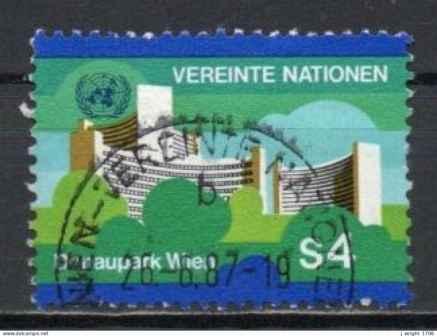 UN/Vienna, 1979, UN Vienna Headquarters, 4S, USED - Usados