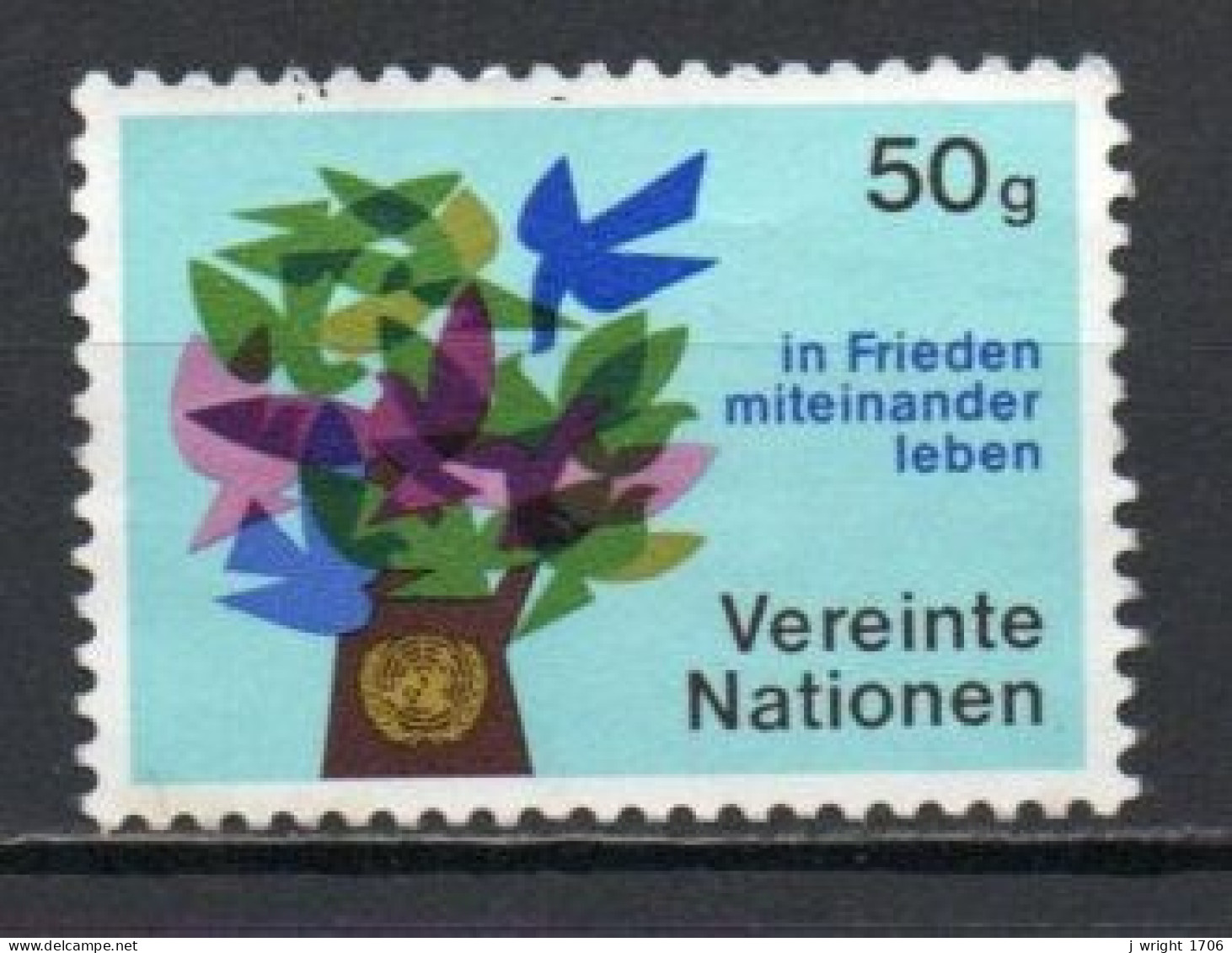 UN/Vienna, 1979, Living In Peace, 50gr, USED - Used Stamps