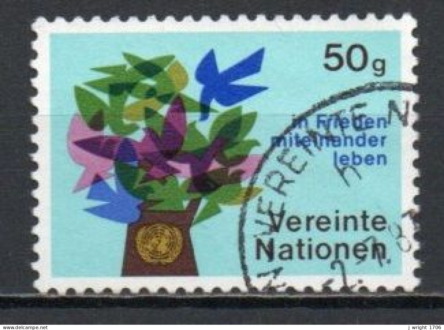 UN/Vienna, 1979, Living In Peace, 50gr, USED - Gebruikt