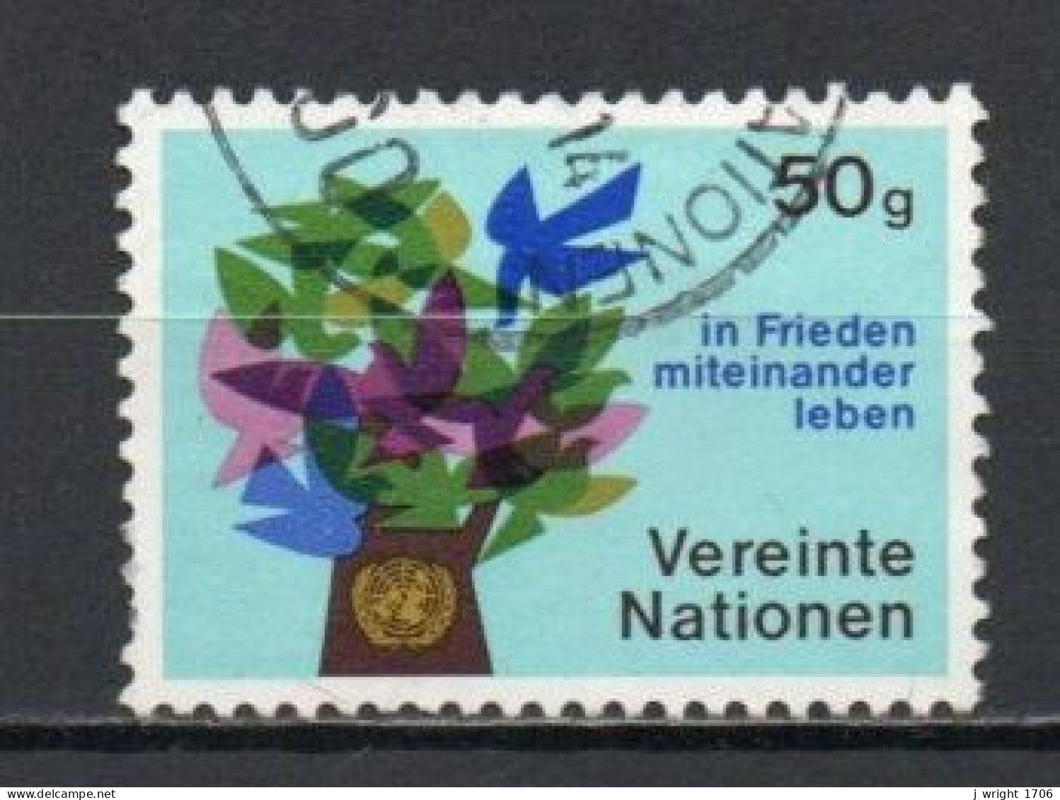 UN/Vienna, 1979, Living In Peace, 50gr, USED - Usati