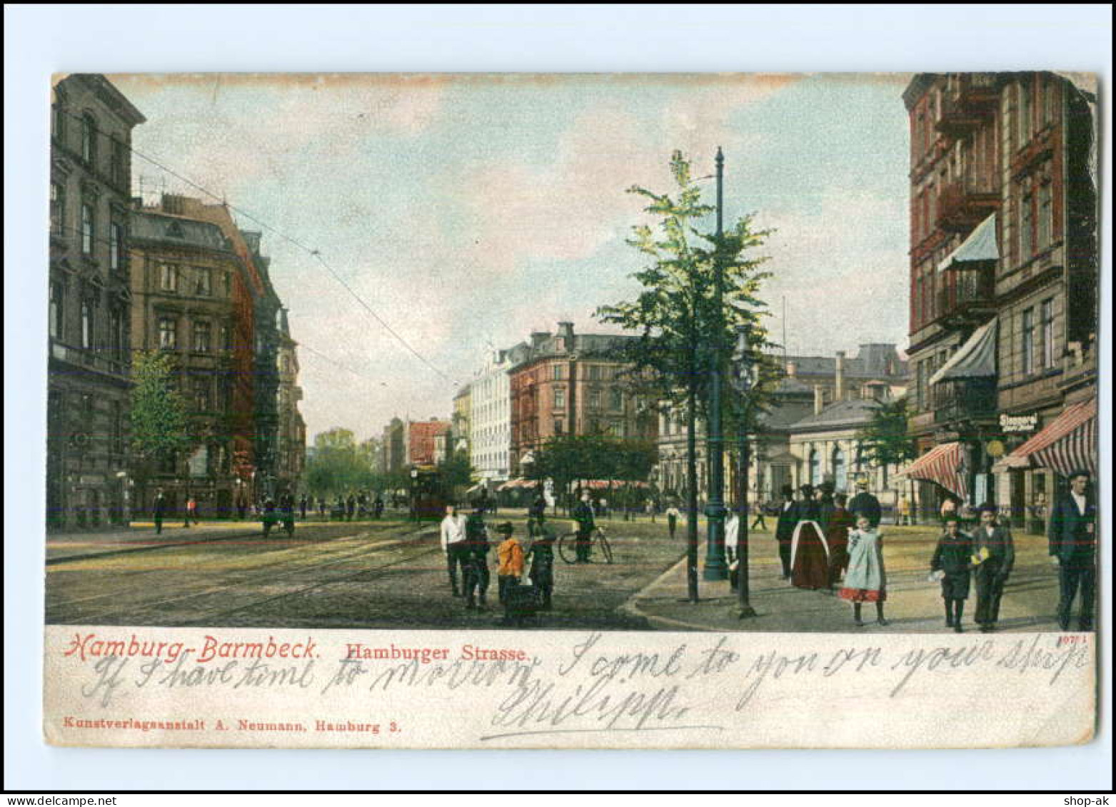 XX005219/ Hamburg Barmbek Hamburger Straße AK 1907 - Nord