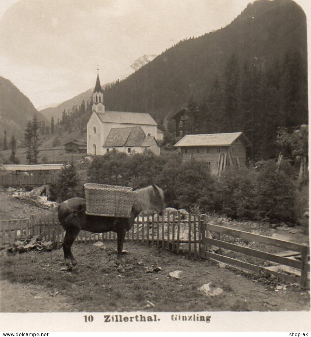 AK-2251/ Zillertal Ginzling Tirol  NPG Stereofoto Ca.1905 - Sonstige & Ohne Zuordnung