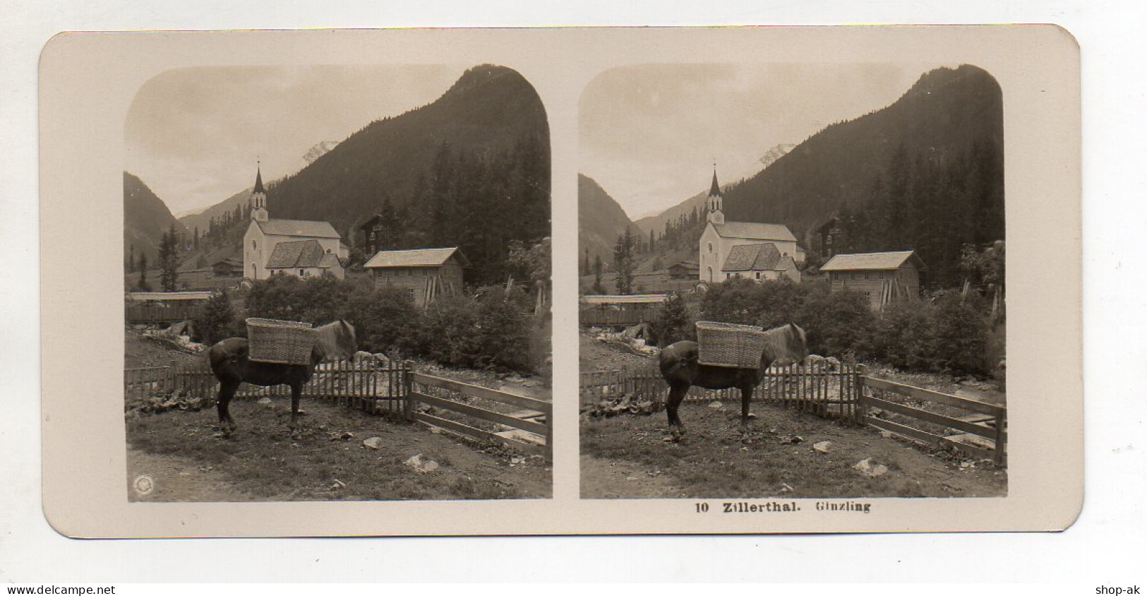 AK-2251/ Zillertal Ginzling Tirol  NPG Stereofoto Ca.1905 - Sonstige & Ohne Zuordnung