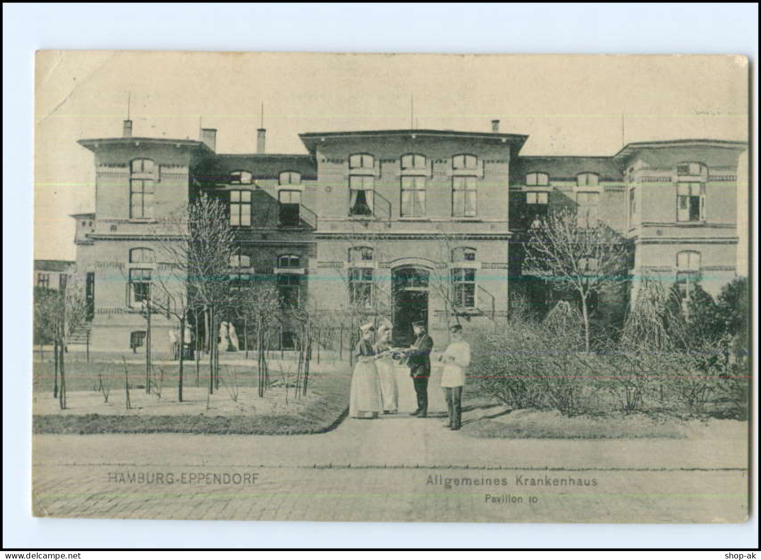 Y12646/ Hamburg Eppendorf Allgemeines Krankenhaus 1906 AK - Eppendorf