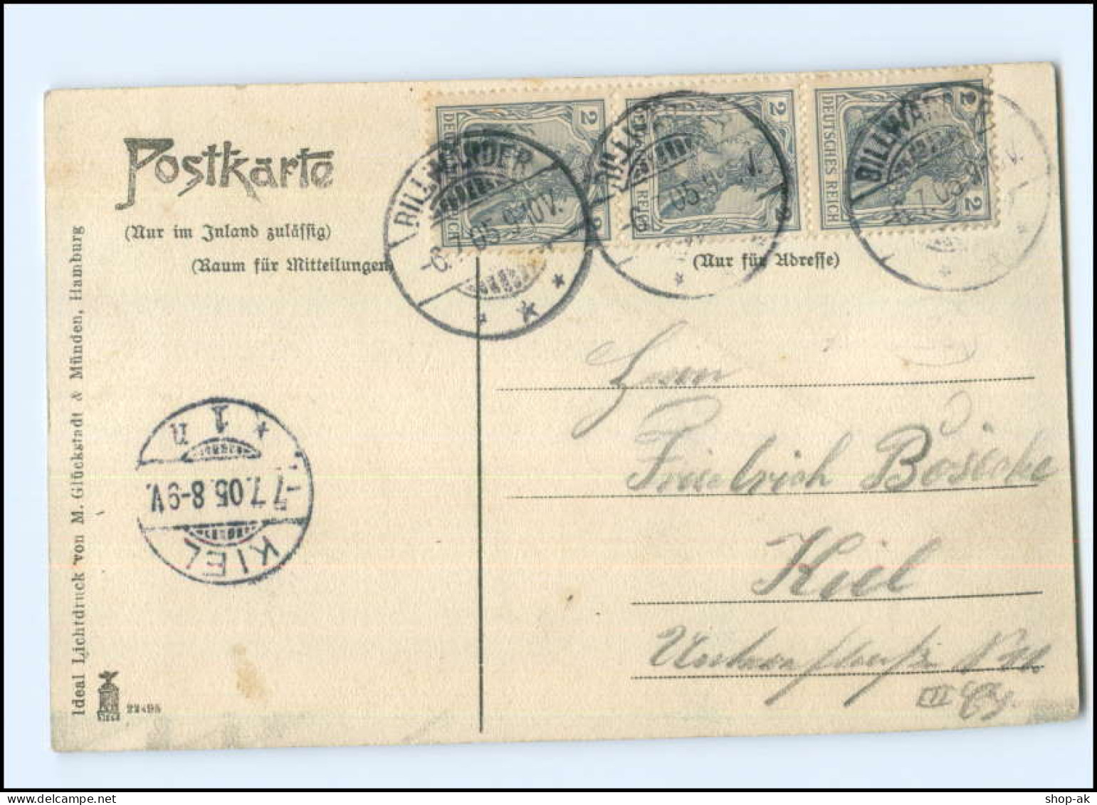 XX004727/ Hamburg Billwerder Billwärder AK 1905 - Bergedorf