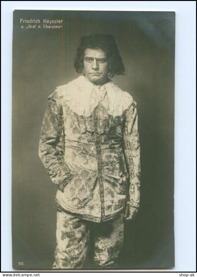 Y12115/ Schauspieler Friedrich Kayssler Als Graf V. Charolais  Foto AK Ca.1910 - Artistas