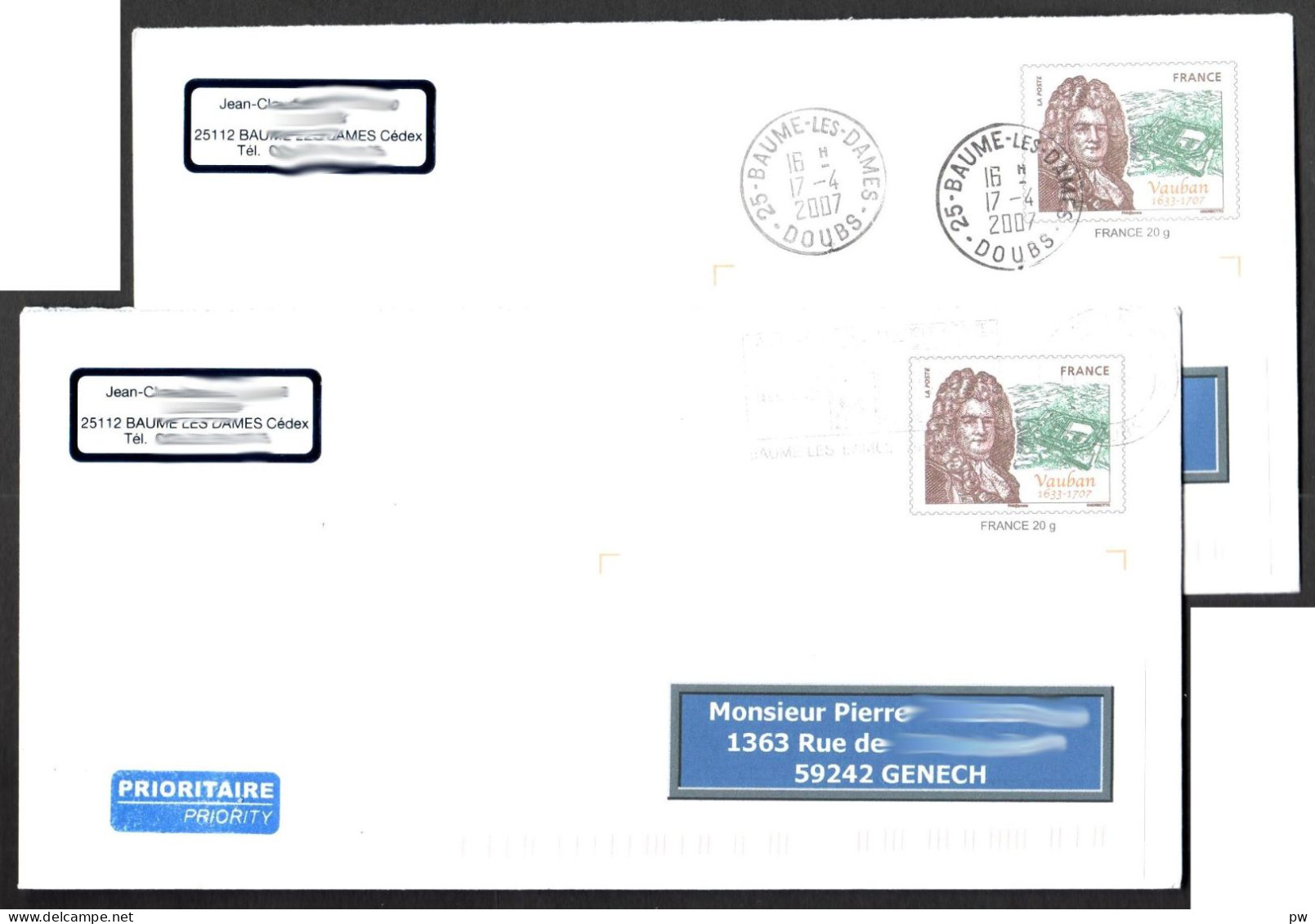 FRANCE YT N° 4031 ENTIERS 4031-E1 VAUBAN OBLITERES - Neufs