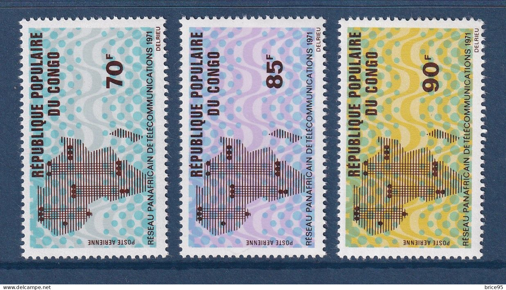 Congo - YT PA N° 118 à 120 ** - Neuf Sans Charnière - Poste Aérienne - 1971 - Ungebraucht