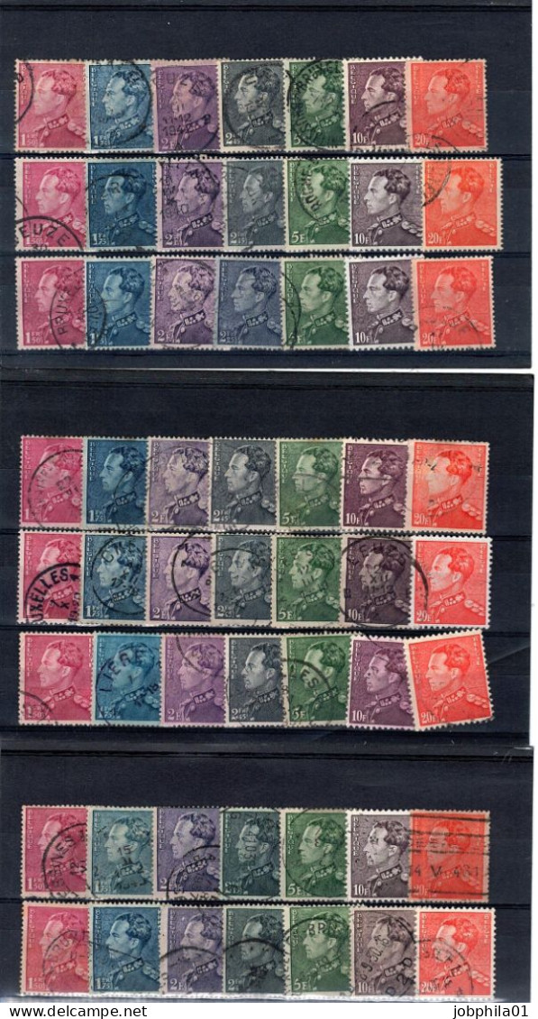 429-435 8x  Côte 21€ - Used Stamps