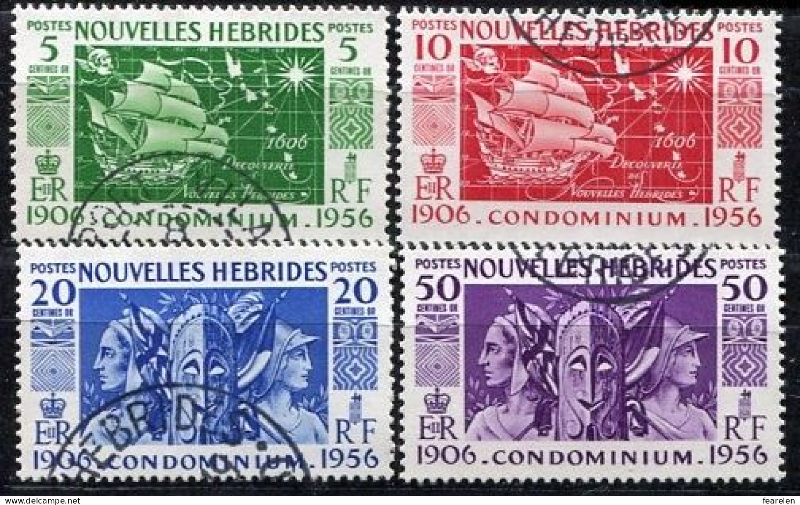 Colonie Française, Nouvelles- Hébrides N°167/70 Oblitérés, Qualité Très Beau - Used Stamps