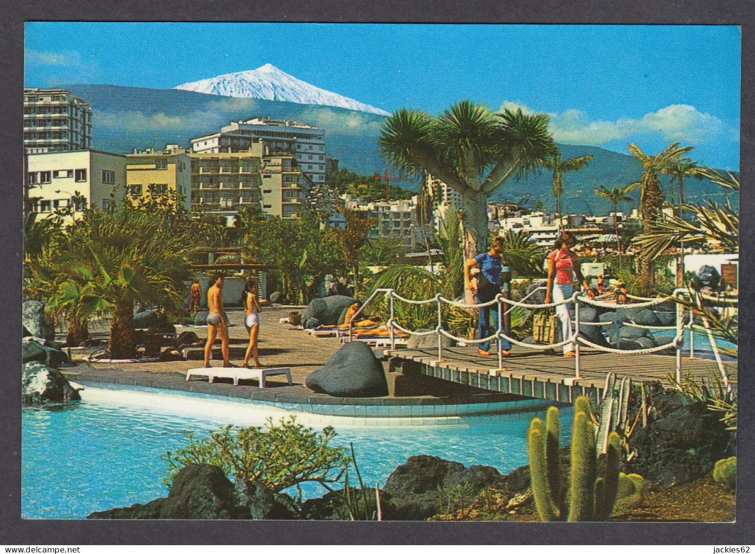 108694/ PUERTO DE LA CRUZ, Lago Martiánez Con El Teide - Tenerife