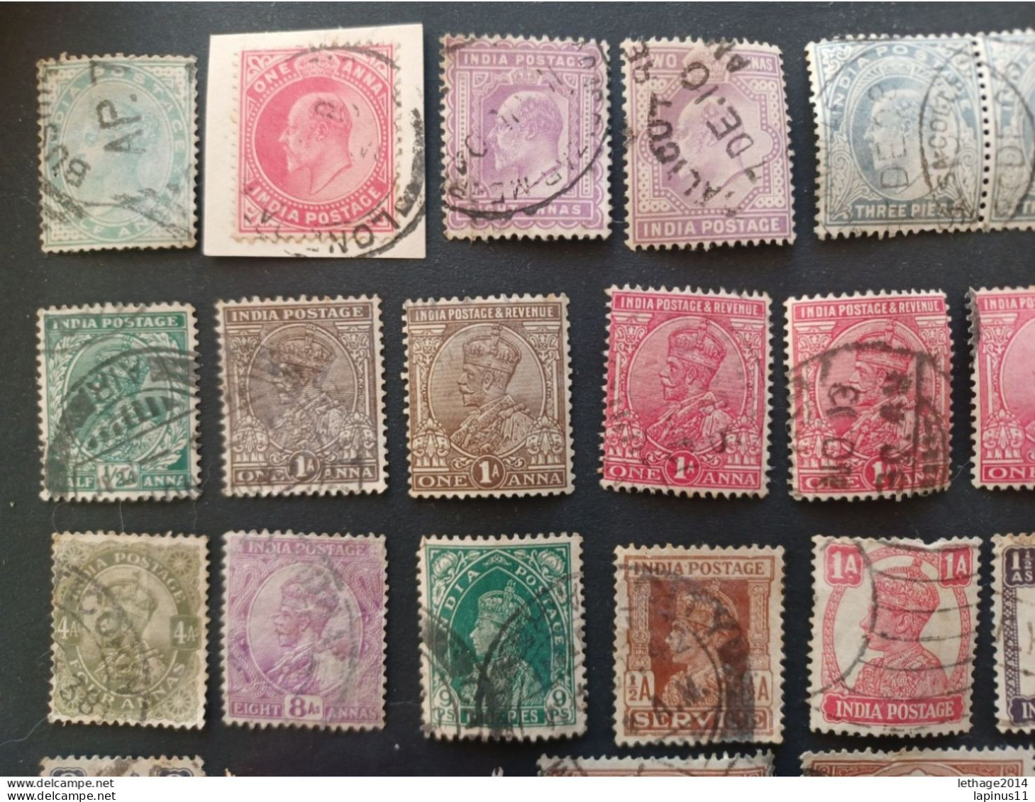 INDIA STOCK LOT MIX OLD KING EDWARD KING GEORGE 5 SCANNERS - 1902-11 King Edward VII