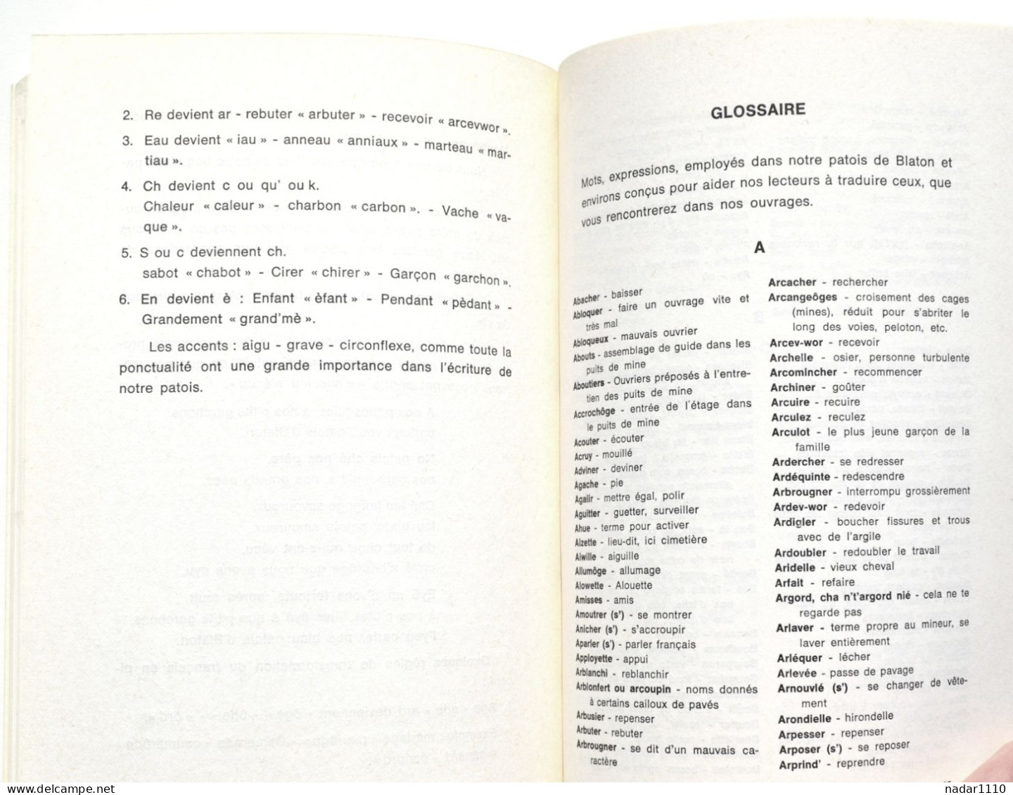 Blaton, patois : L' Galibot - Florian Duc, 1980 - / Mine, mineur, charbonnage