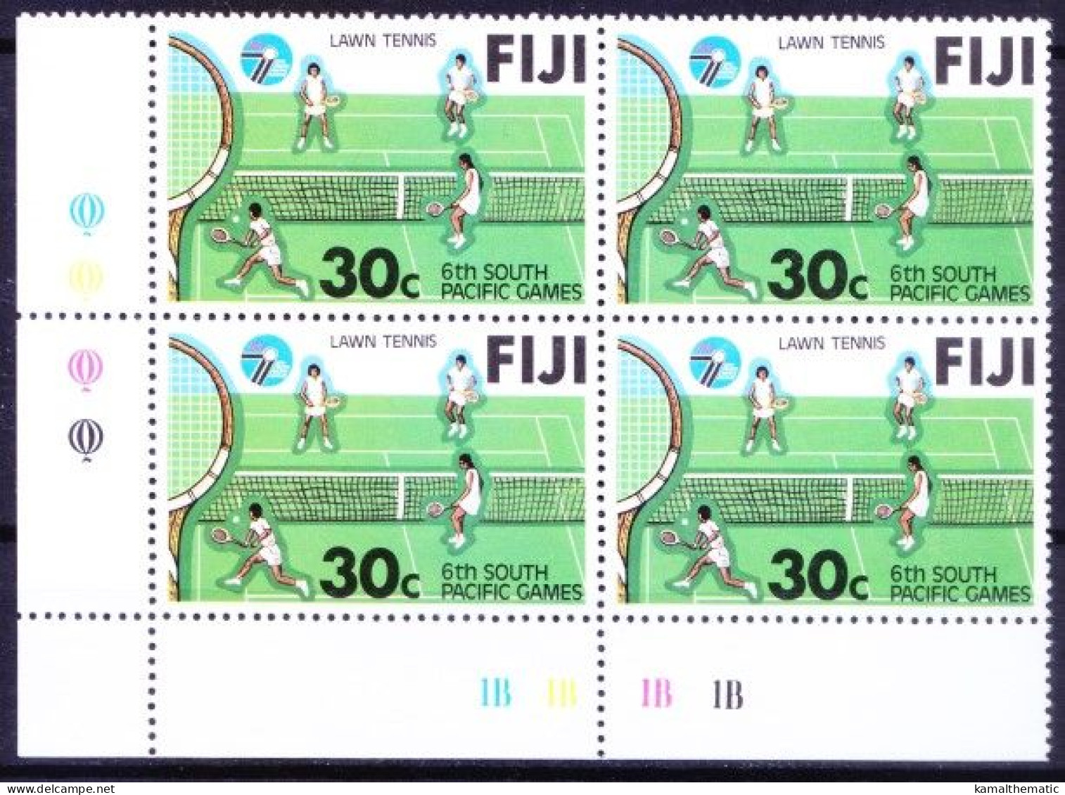Fiji 1979 MNH Blk, Lawn Tennis, Sports - Tennis