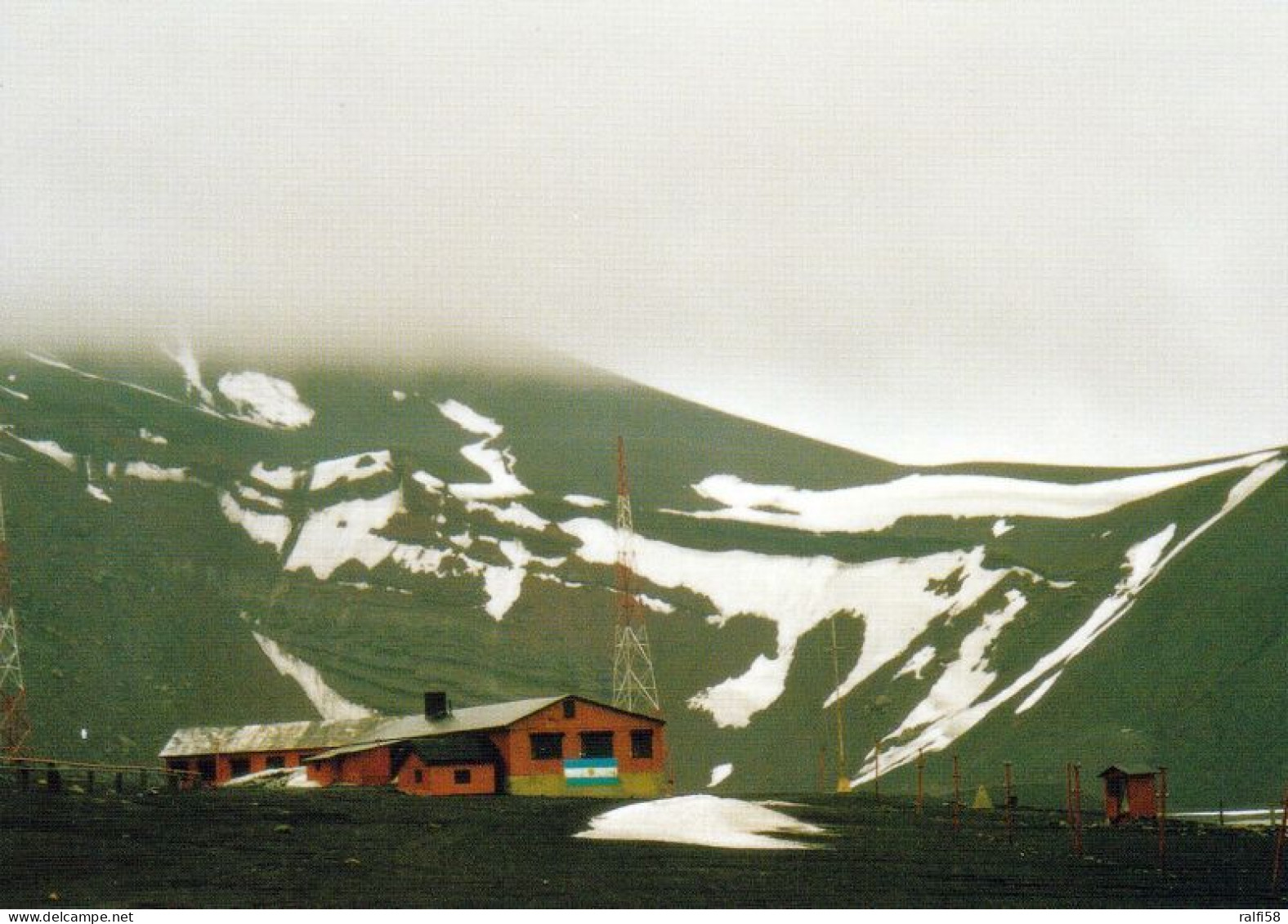 1 AK Antarktis / Antarctica * Base Deception - Argentinische Station Auf Deception Island In Der Fumarole Bay * - Altri & Non Classificati