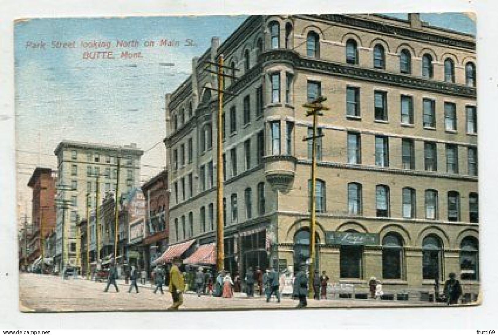 AK 213357 USA - Montana - Butte - Park Street Looking North On Main St. - Butte