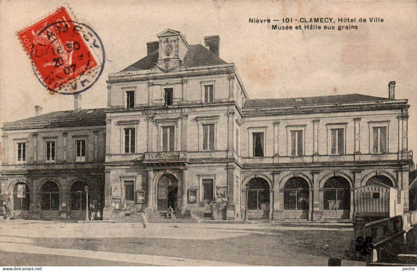 N°193 W -cpa Clamecy -hôtel De Ville- - Clamecy