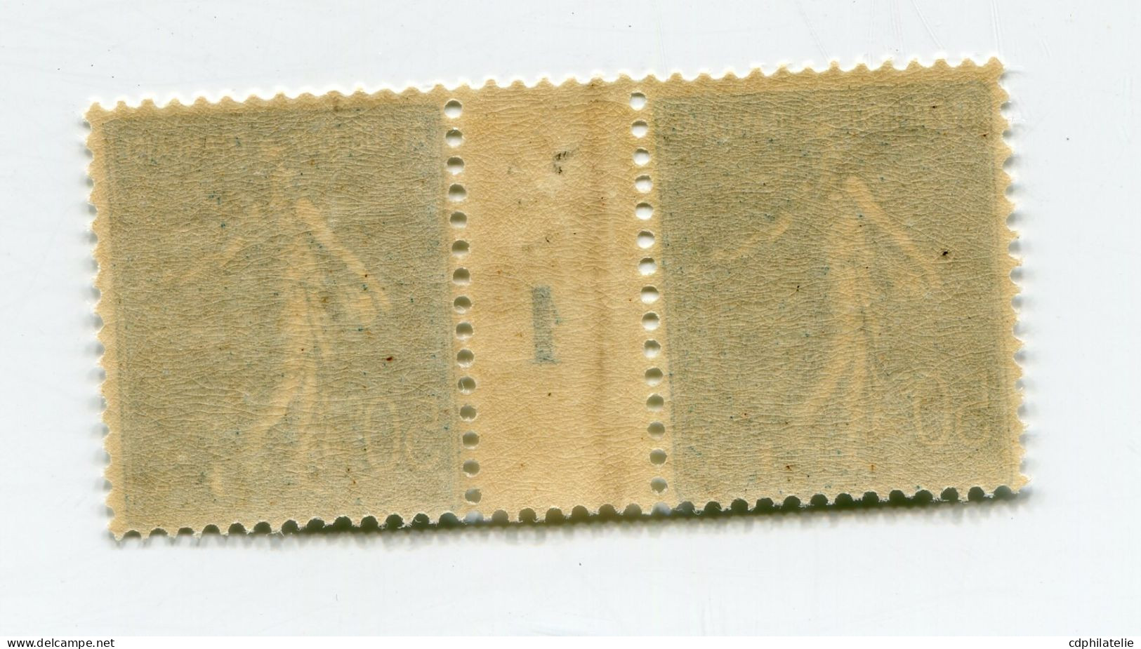 FRANCE N°161 ** TYPE SEMEUSE LIGNEE EN PAIRE AVEC MILLESIME 1 ( 1921 ) - Millesimes