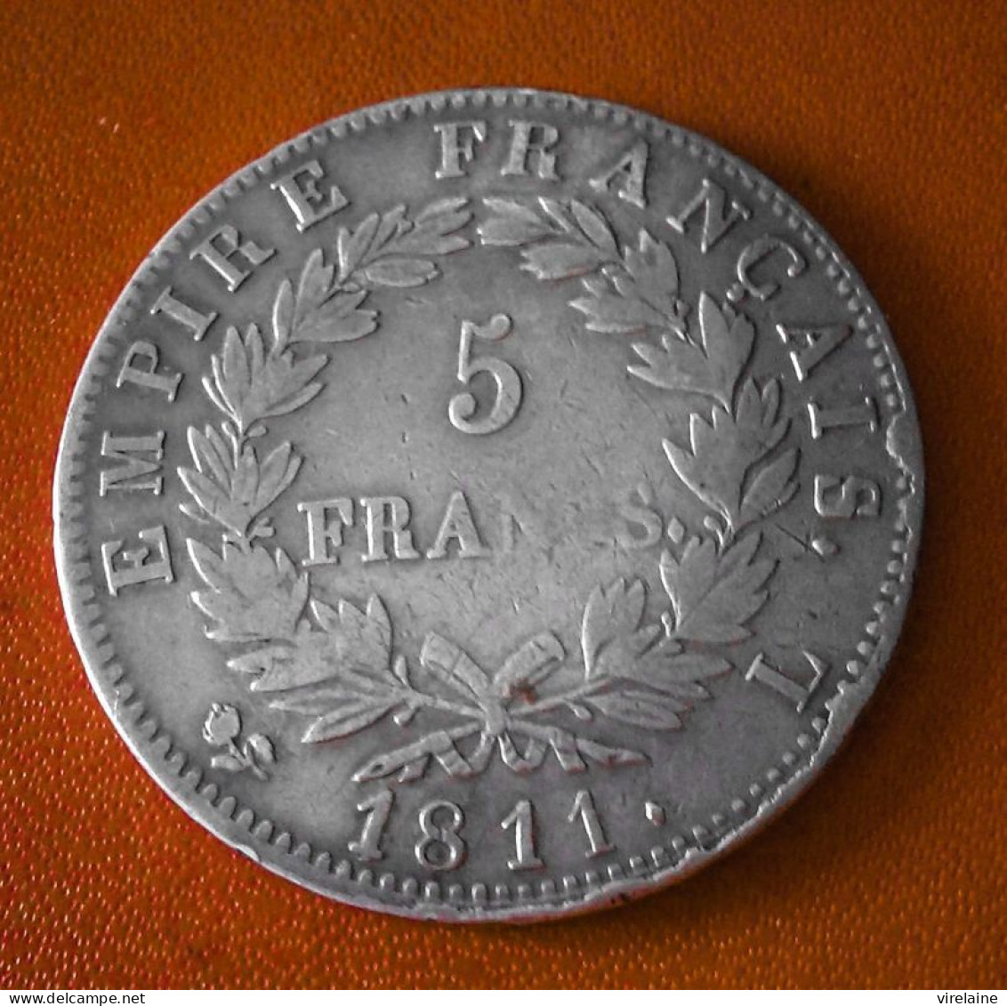 FRANCE  5 Francs NAPOLEON EMPEREUR 1811 L Bayonne   Argent - 5 Francs