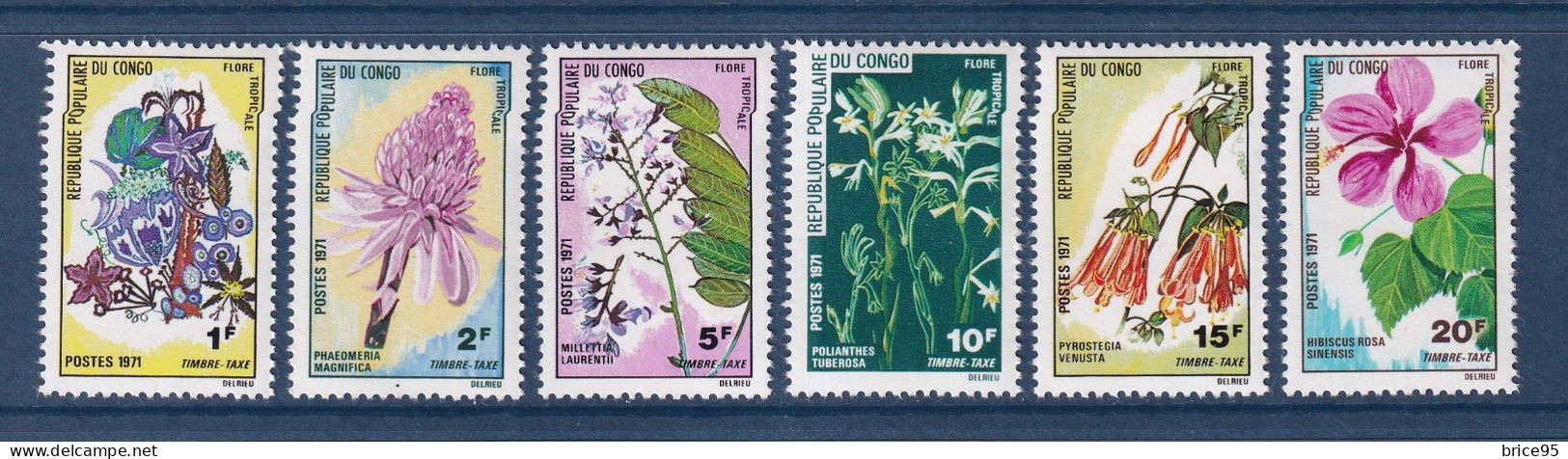 Congo - Taxe - YT N° 46 à 51 ** - Neuf Sans Charnière - 1971 - Nuovi