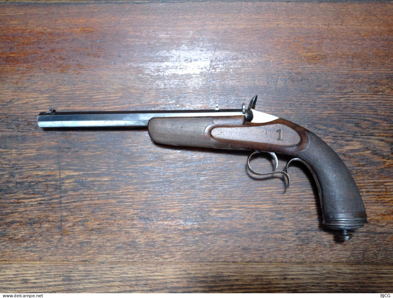 Lourd Pistolet De Salon Type Flobert - Fabrication Gastinne Renette - Cartouche Annulaire 6 Mm - TBE - Armas De Colección