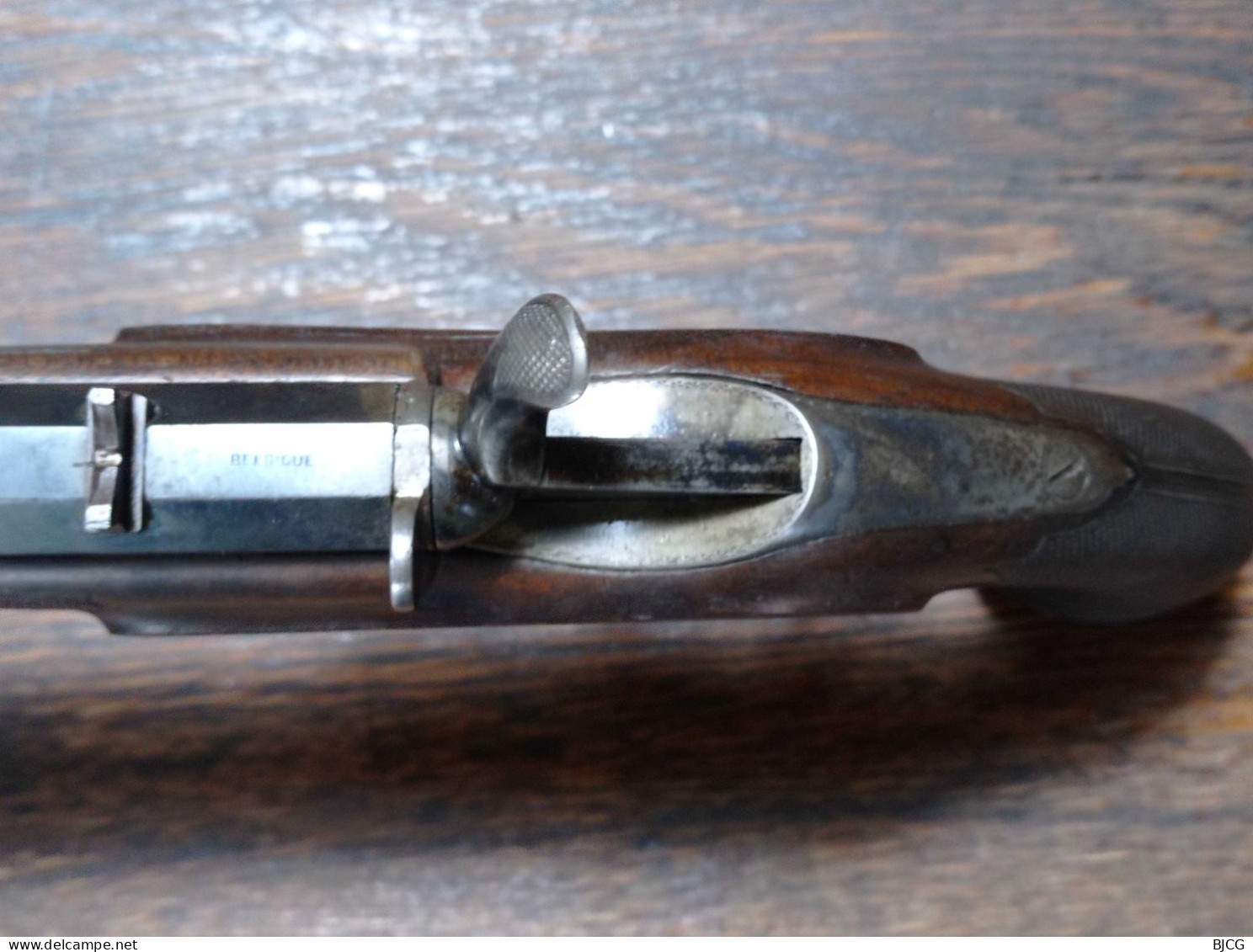 Lourd pistolet de salon type Flobert - fabrication Gastinne Renette - cartouche annulaire 6 mm - TBE
