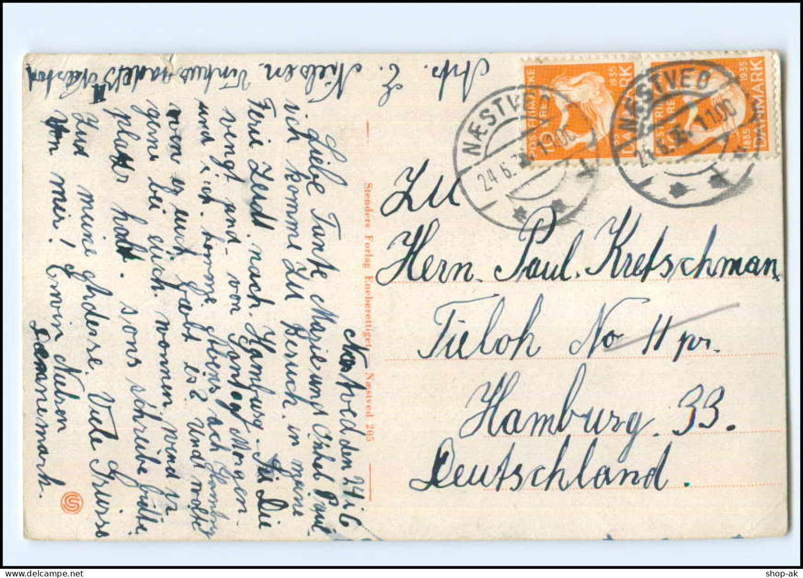 XX004466/ Naestved  Mindebronden AK 1936 Dänemark  - Denmark