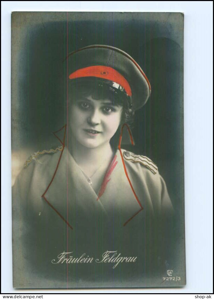 U5251/ Fräulein Feldgrau   Frau In Uniform Foto AK WK1  1915 - Guerre 1914-18