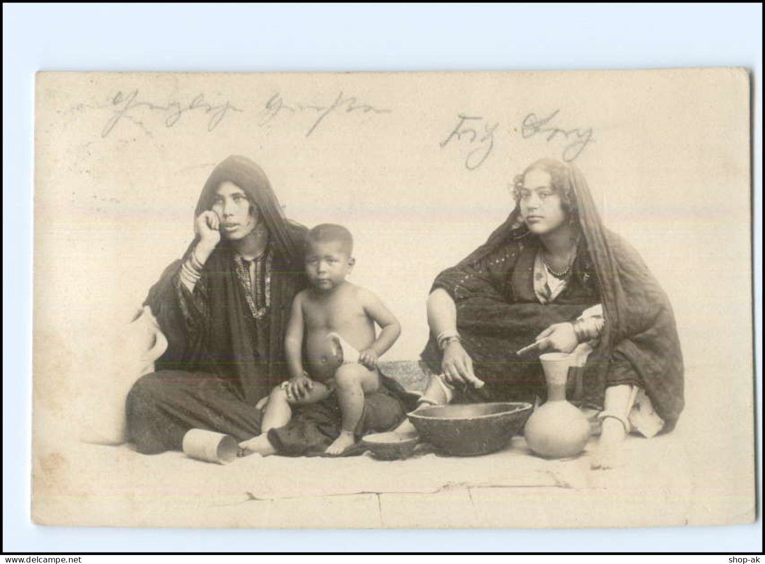 U5074/ Ägypten Typen Mutter Und Kind Foto AK 1901 Orient - Ohne Zuordnung